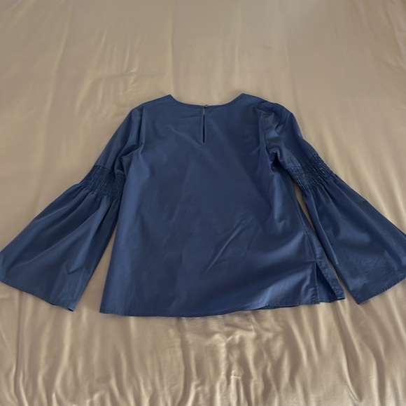 Michael Kors blue blouse. Flare long sleeve. - Picture 3 of 6